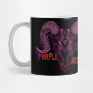 purple skull Mug